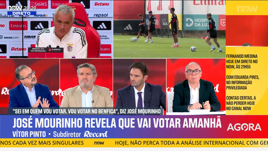 Vítor Pinto, subdiretor de Record, analisa discurso dos candidatos à presidência do Benfica