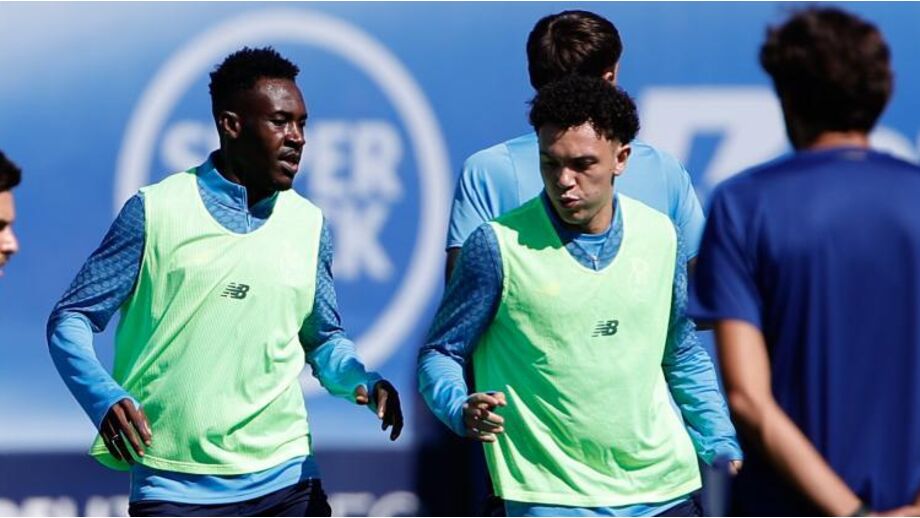 Zaidu com Pepê em treino