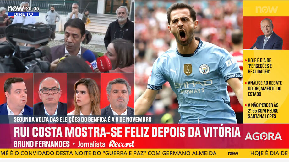 Bernardo Ribeiro, Luís Pedro Sousa e Bruno Fernandes analisam tema no programa desta segunda-feira no Now