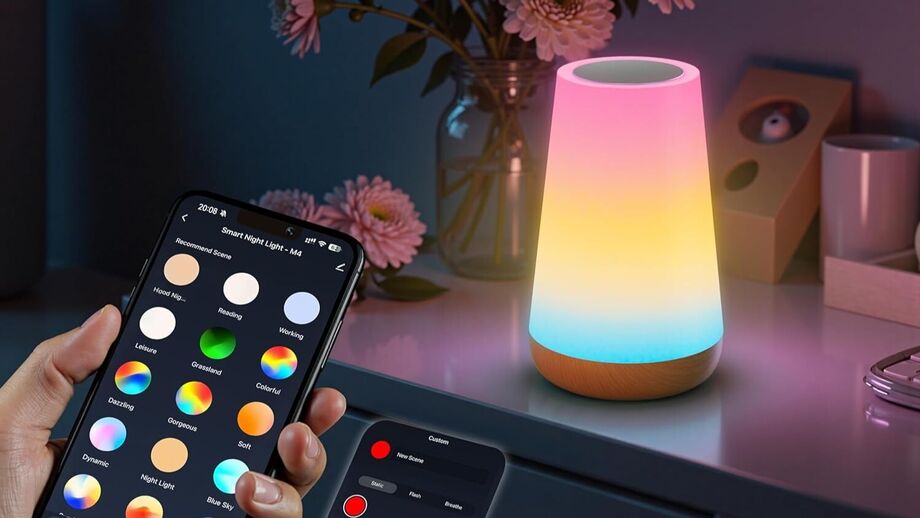 Candeeiro inteligente Auximir: luzes e ambientes personalizados para crianças