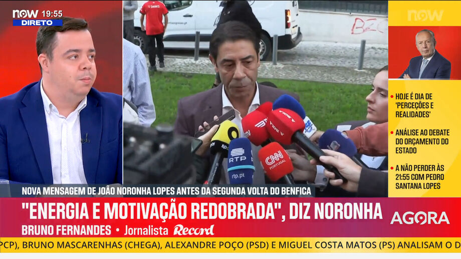 Bruno Fernandes, editor de Record, analisa postura do presidente do Benfica e candidato