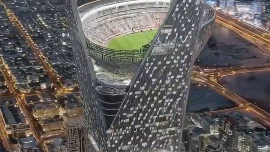 O 'Sky Stadium' ficará na cidade de Neom, terá capacidade para 46 mil pessoas e estará a mais de 100 metros de altitude