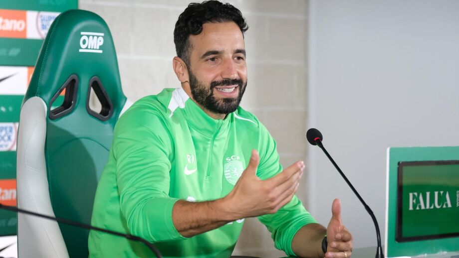 A conferência de antevisão ao jogo com o Nacional, onde Amorim foi confrontado com a notícia do dia