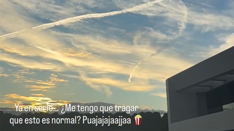 Marcos Llorente mostra céu de Madrid e atira: «A sério que tenho de acreditar que isto é normal?»