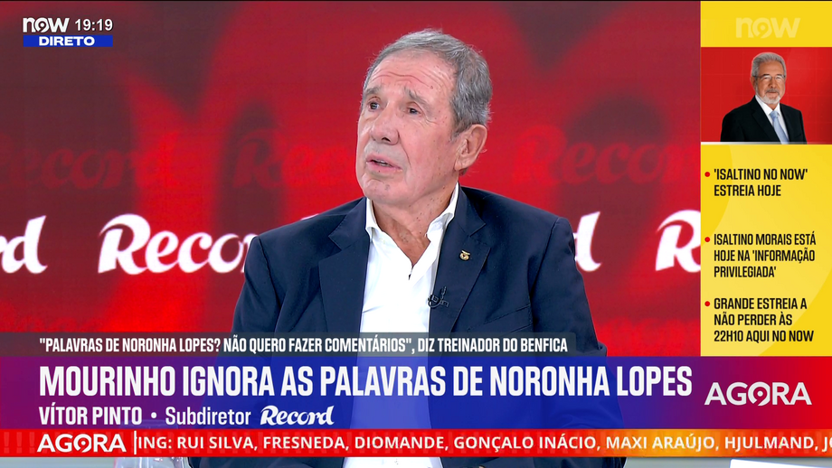 Humberto Coelho no programa 'Record na Hora', no NOW