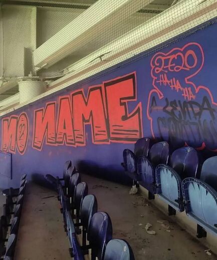 No Name Boys grafitaram bancada do Dragão durante o FC Porto-Benfica