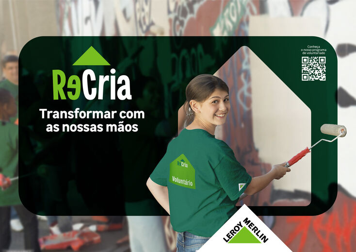 Leroy Merlin lança ReCria, programa de voluntariado colaborativo