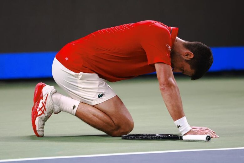 Djokovic com problemas físicos na partida