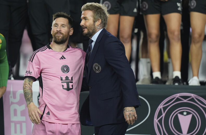 Messi e David Beckham no Inter Miami