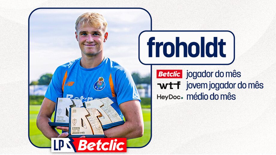 Froholdt com hat trick de prémios em agosto