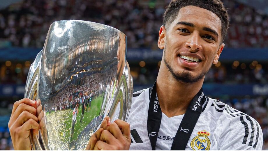 Bellingham (9.º) | Idade: 22 | Clube: Real Madrid | Ganhos em campo: 25 M€ | Ganhos fora de campo: 13 M€