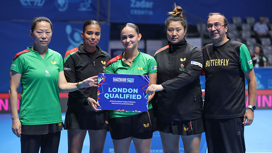 Seleções de ténis de mesa apuradas para o Mundial de Londres 2026