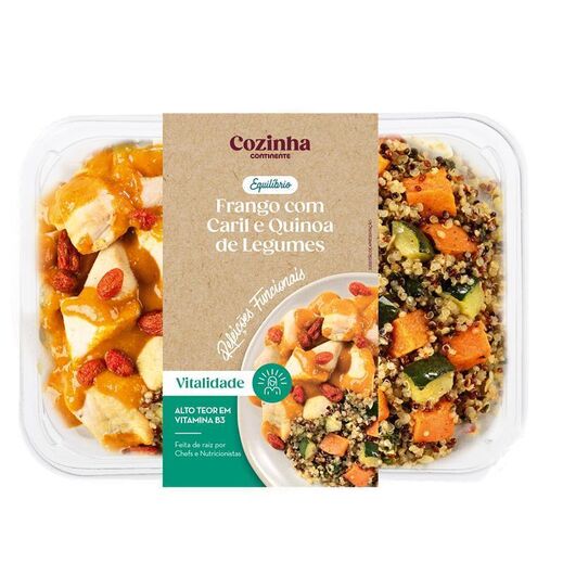 Frango com caril e quinoa de legumes da Cozinha Continente