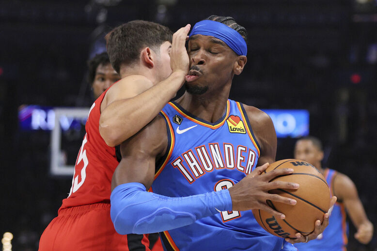Os Oklahoma City Thunder levaram a melhor sobte os Houston Rockets