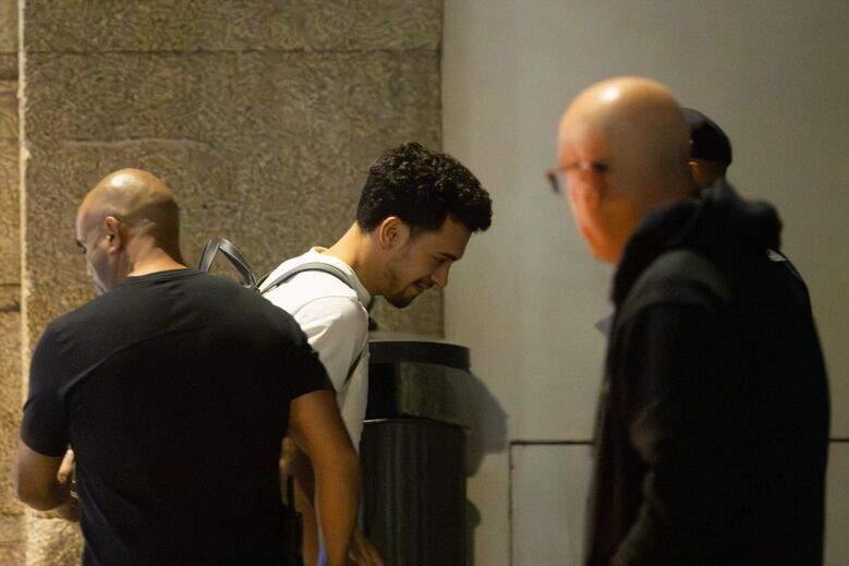 A chegada da equipa do Sporting ao hotel em Viseu