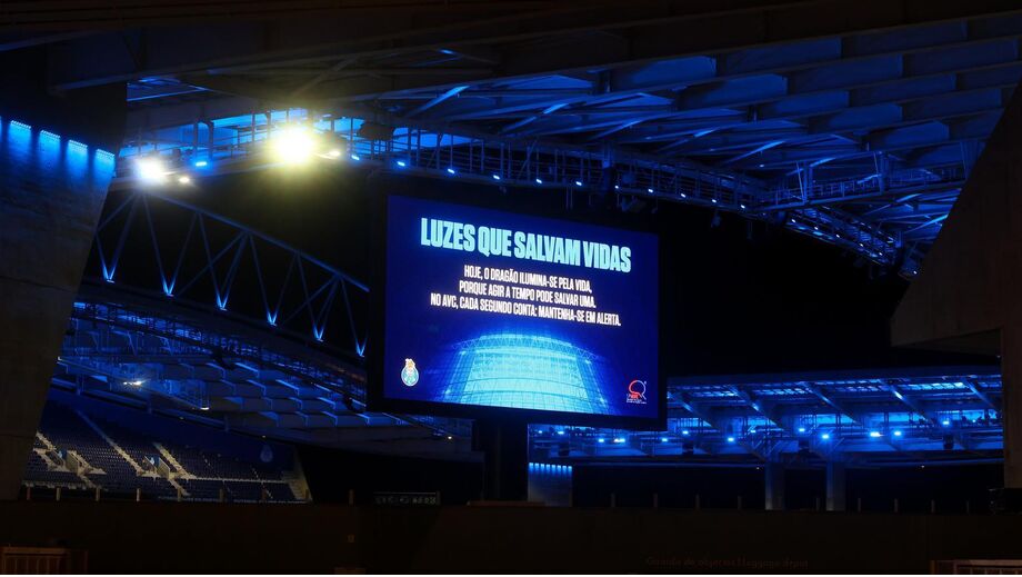 Estádio do Dragão promove alerta sobre a importância de agir rapidamente em casos de AVC