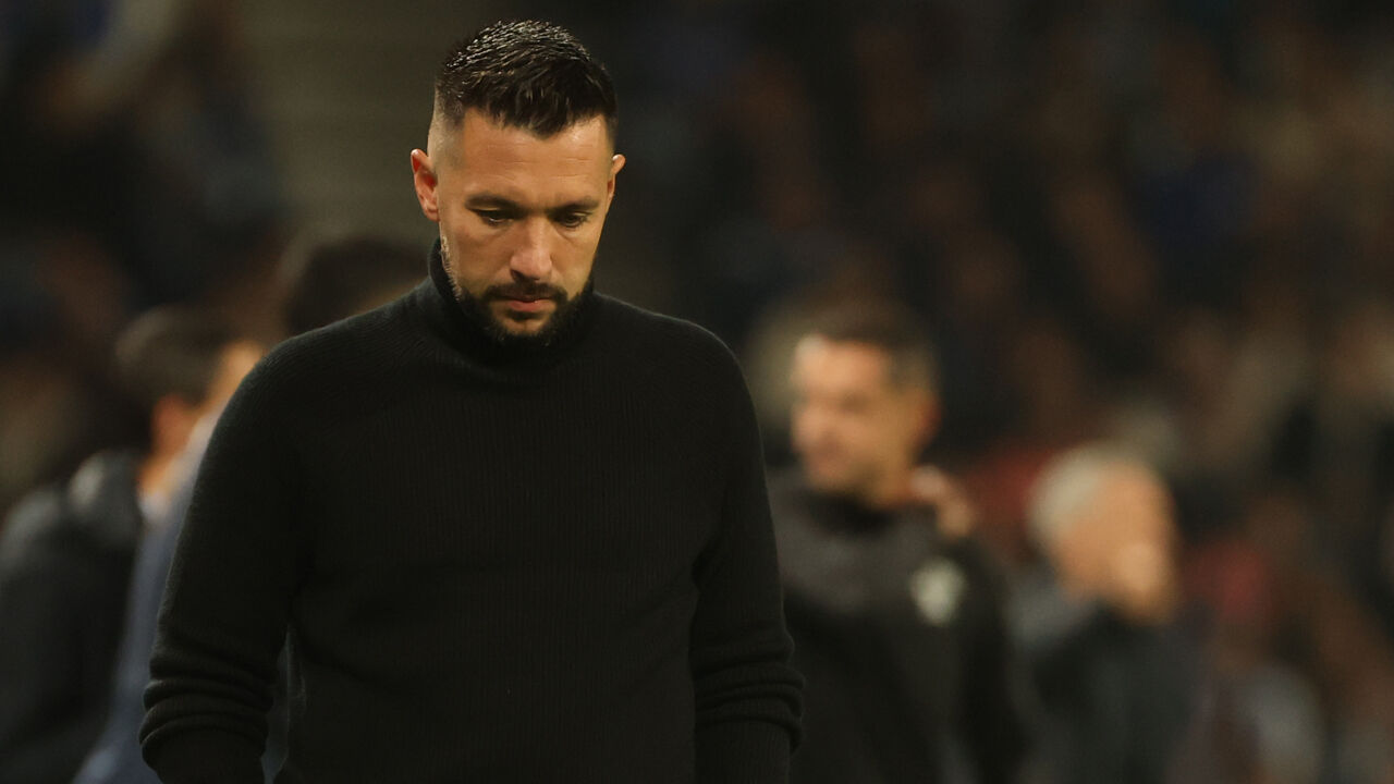 Francesco Farioli reage durante o jogo entre FC Porto e Sp. Braga