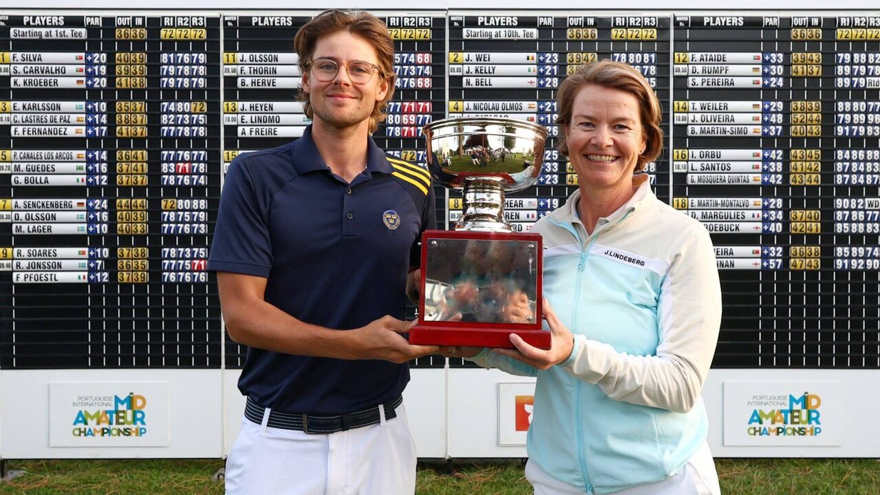 Suécia vence Taça das Nações no Internacional Mid-Amateur de Portugal, em Troia