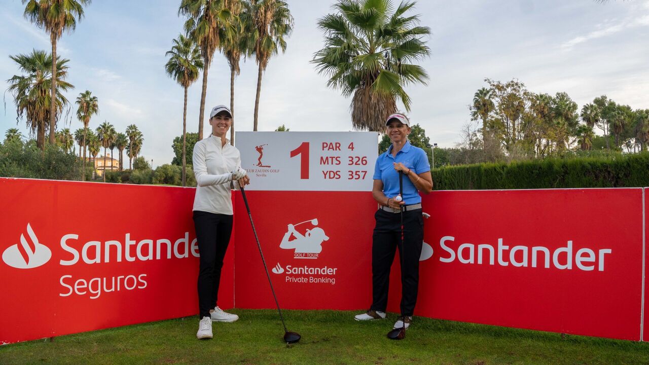 Sara Gouveia e Mónica Bernardo jogam torneio Santander Golf Tour em Sevilha