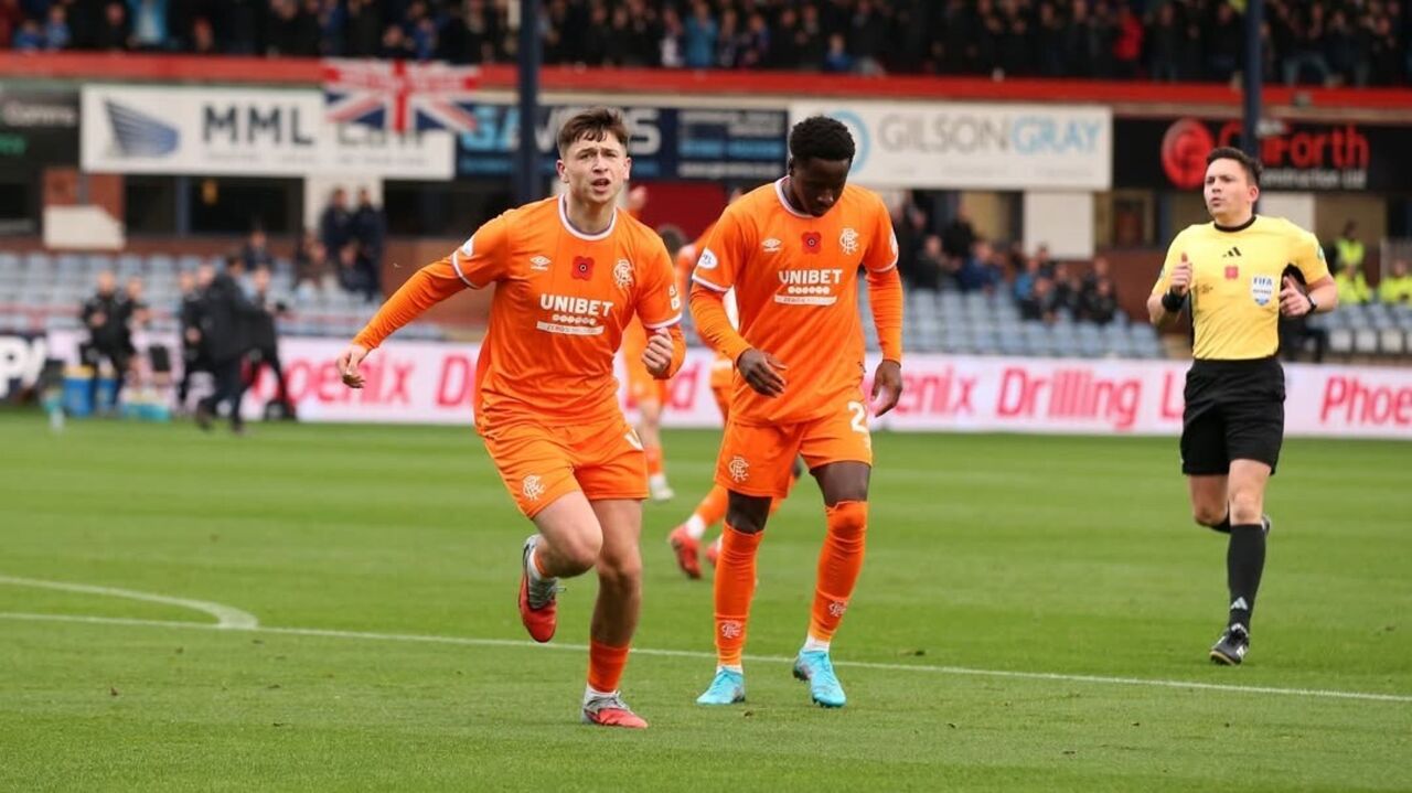 Rangers vence Dundee por 3-0 na Liga escocesa, com Youssef Chermiti em campo