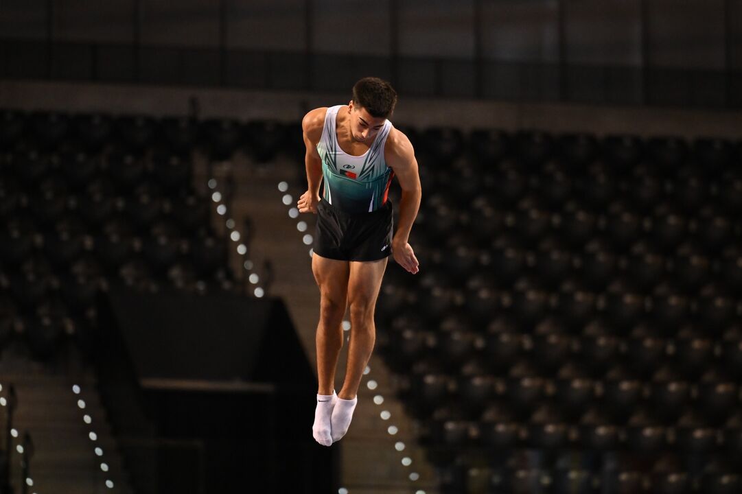 Gabriel Albuquerque brilha nos Mundiais de trampolins em Pamplona, Espanha