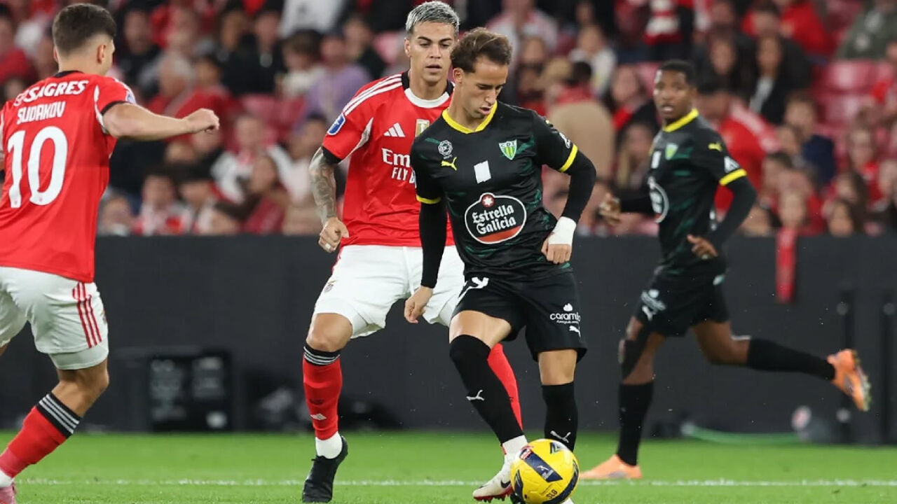 Hugo Féliz em ação no Benfica-Tondela 