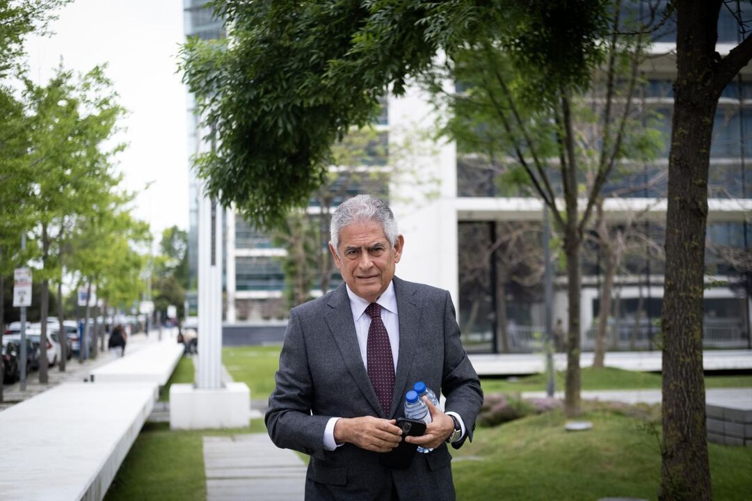 Luís Filipe Vieira à chegada ao Campus da Justiça, em Lisboa