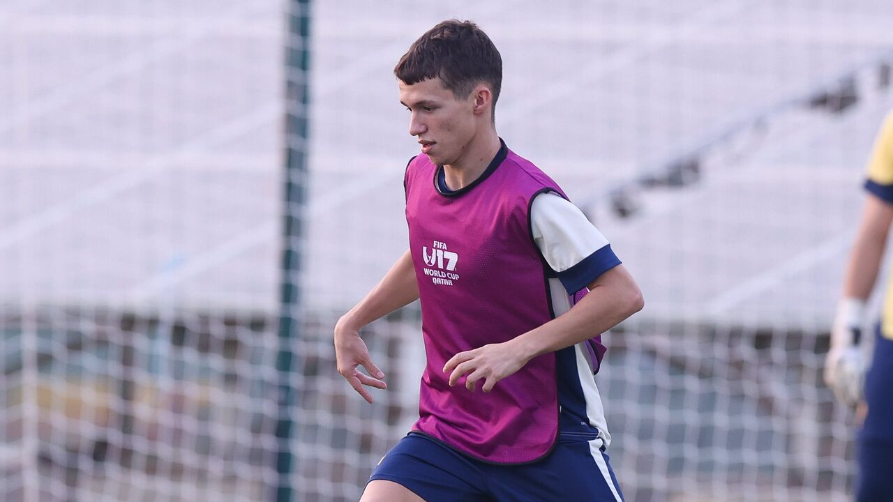 Duarte Cunha durante o treino da seleção