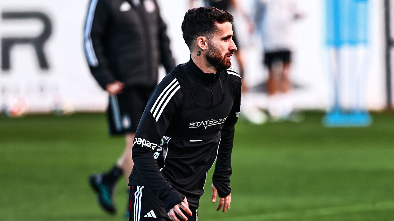 Rafa Silva durante o treino do Besiktas