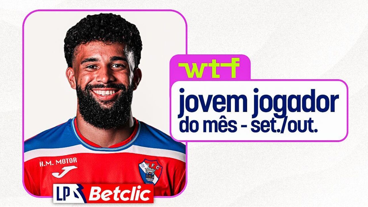 Pablo, jovem jogador do mês de setembro/outubro, recebe a distinção na 1ª Liga
