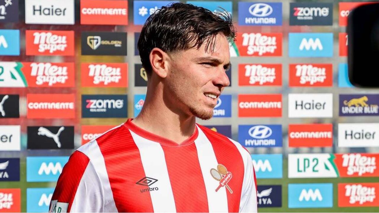 Bica, jogador do Leixões, eleito homem do jogo