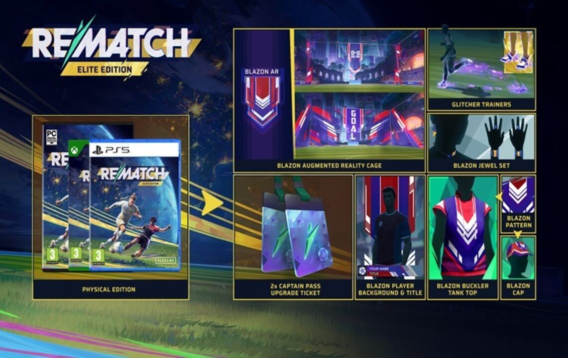 Rematch: Elite Edition inclui itens exclusivos e versão física para PC, Xbox e PS5