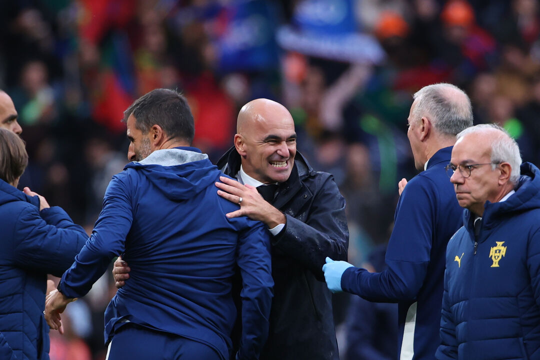 Roberto Martínez a festejar presença no Mundial'2026