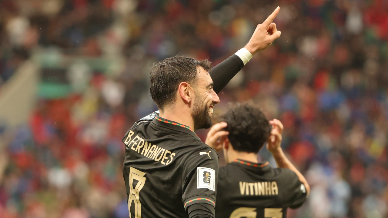 Bruno Fernandes anotou um hat trick frente à Arménia