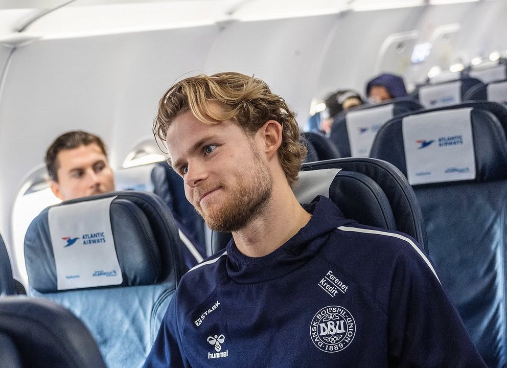 Hjulmand concentrado com a Dinamarca