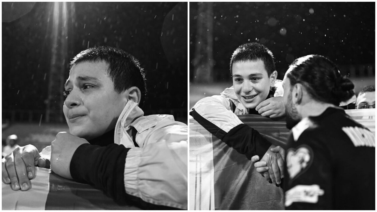 As fotografias partilhadas pelo leão Kochorashvili