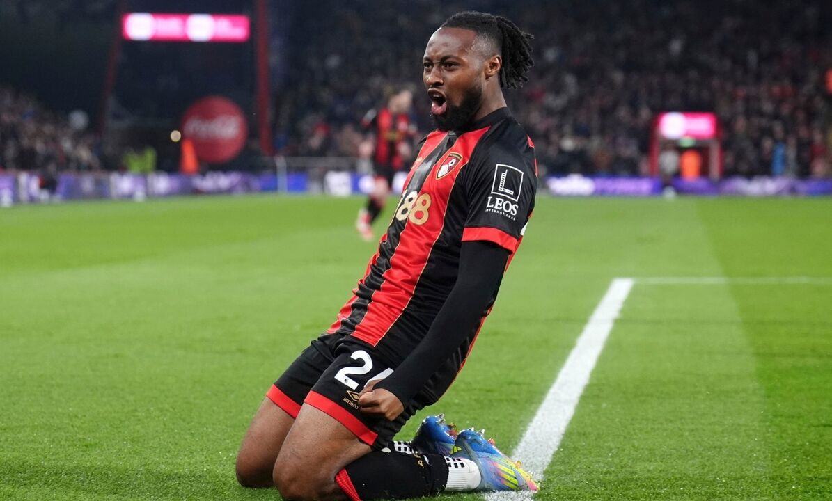 Antoine Semenyo, avançado do Bournemouth, cobiçado por clubes
