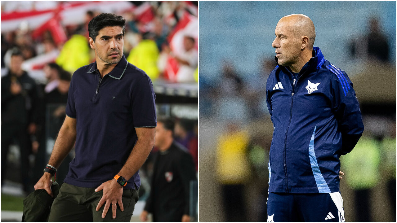 Abel Ferreira (à esquerda) e Leonardo Jardim (à direita)