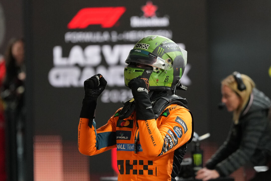 Norris fez o melhor tempo nas qualificações no Circuito de Rua de Las Vegas