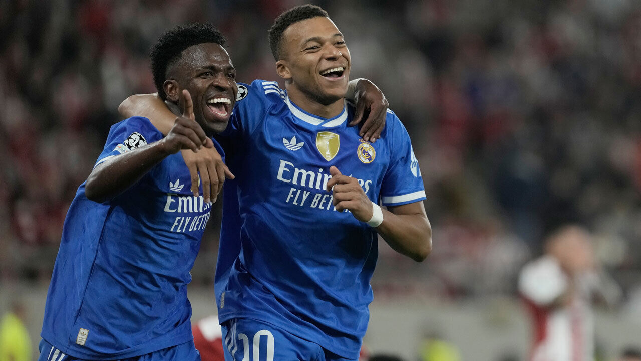Vinícius Jr e Mbappé 