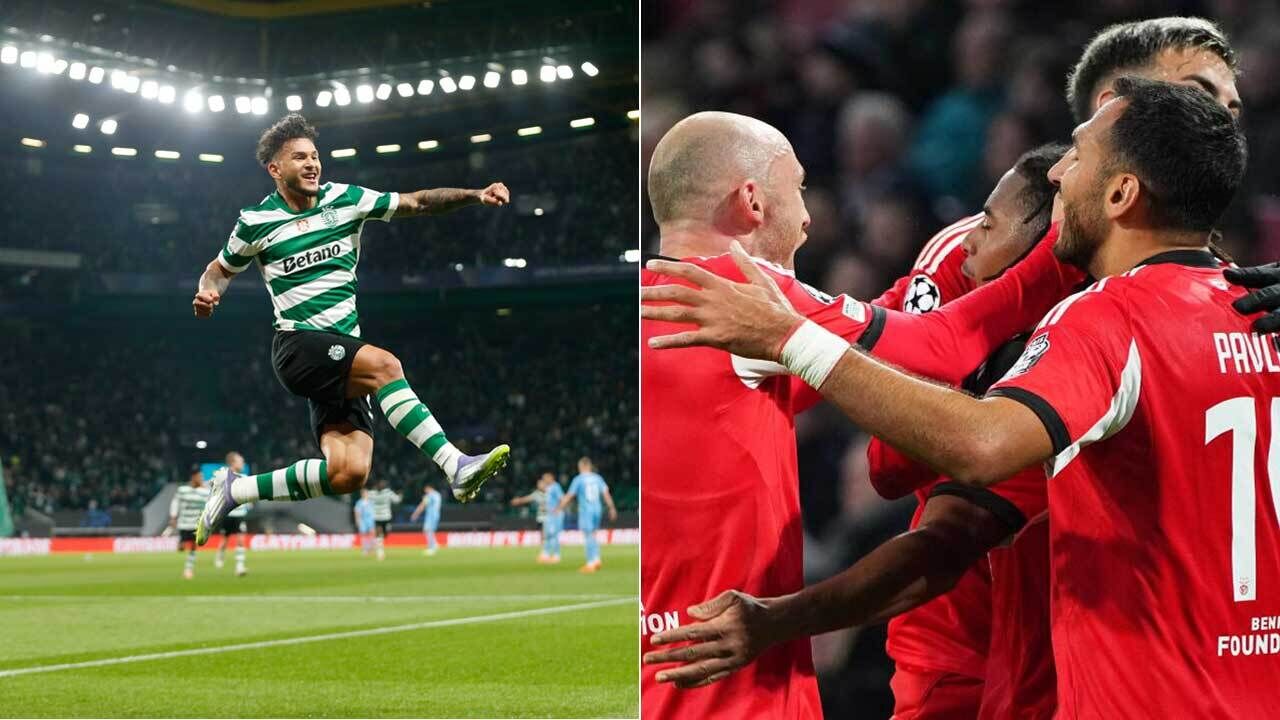 Sporting e Benfica venceram na 5.ª jornada da Champions
