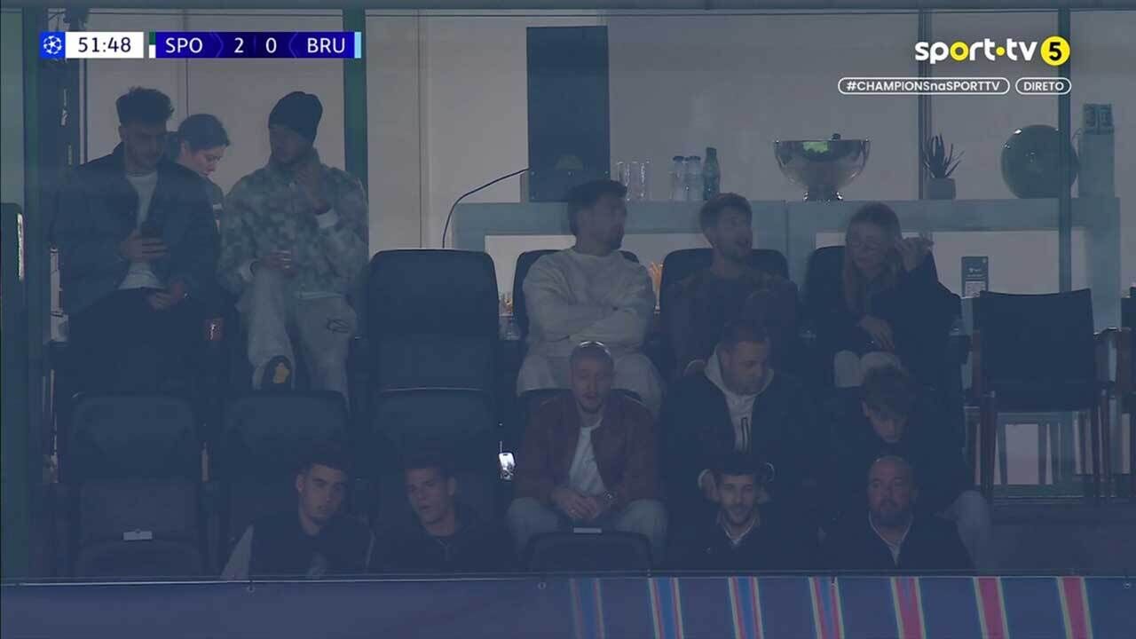 Debast no camarote de Alvalade