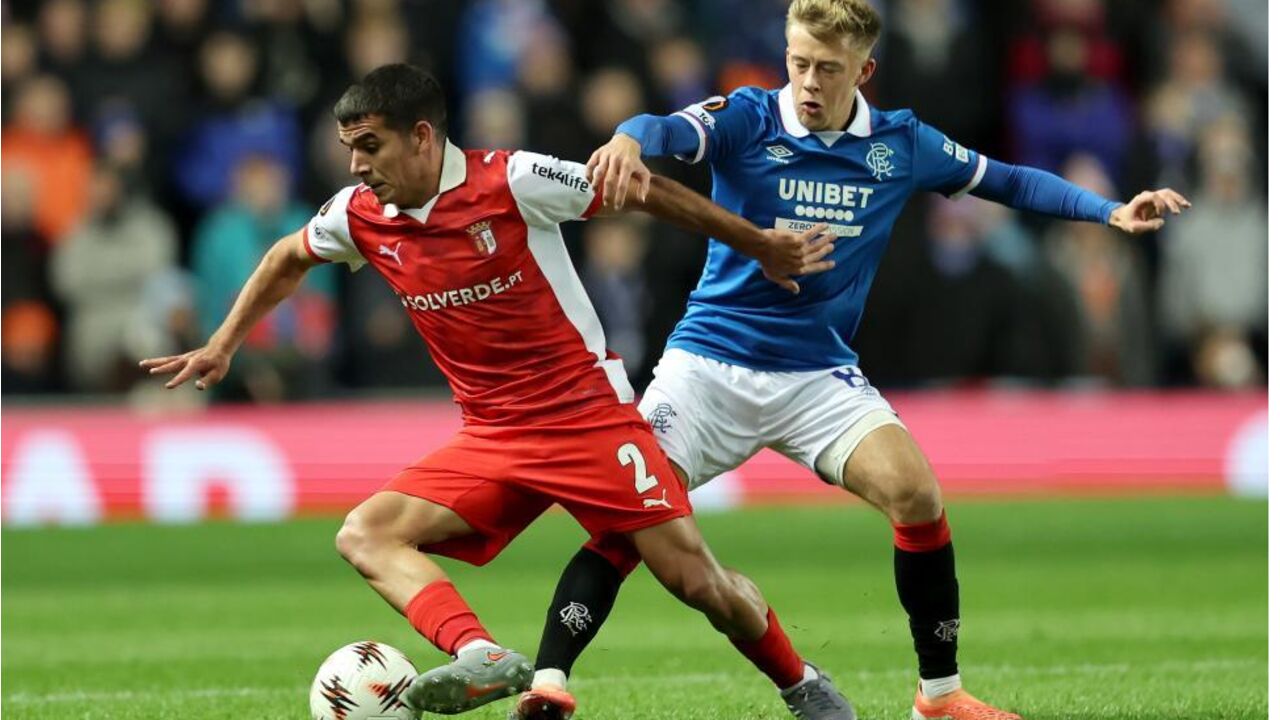 Acompanhe o jogo de futebol entre Rangers e Sp. Braga na Liga Europa