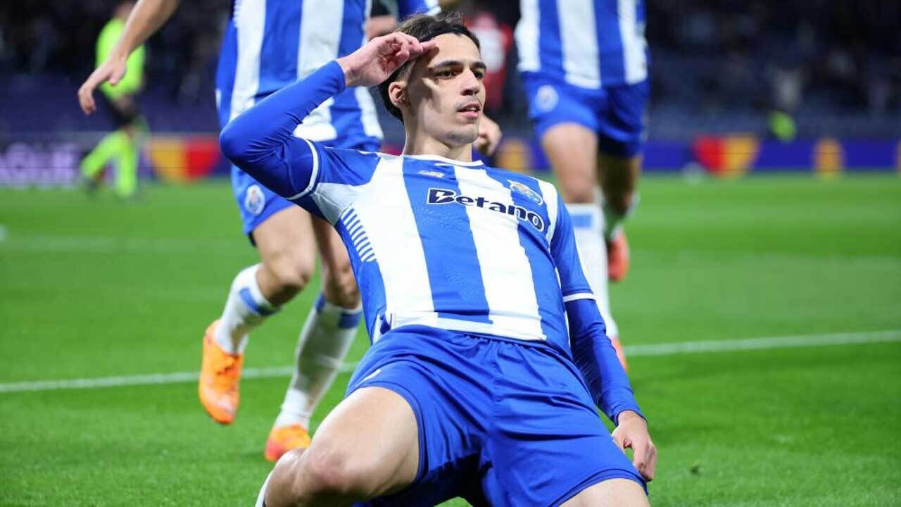 Gabri Veiga bisou na vitória do FC Porto sobre o Nice, no terceiro triunfo europeu de Portugal nesta semana