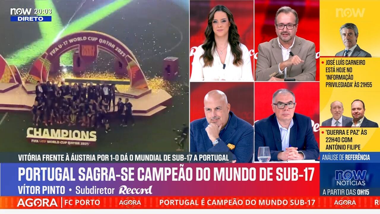 NOW a subir: 'Record na Hora' bate SIC Notícias e CNN Portugal e continua a liderar