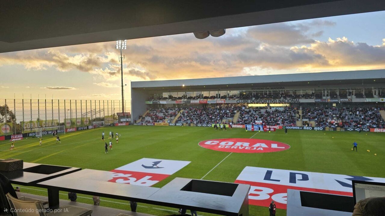 Estádio da Madeira recebe jogo entre Nacional e Benfica