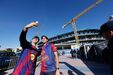 Adeptos do Barcelona visitam o estádio em remodelação