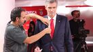 Noronha Lopes prepara-se para mais uma entrevista antes das eleições do Benfica
