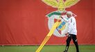 José Mourinho no treino do Benfica
