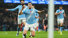 Nico González celebra golo pelo Manchester City